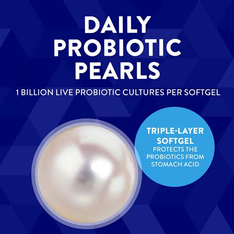 Probiotic Pearls Acidophilus Digestive Health Softgels 1 Billion Cultures Unisex 30 Count