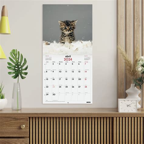 Calendario Im Genes Pared X Escribir X Mes Vista Gatitos