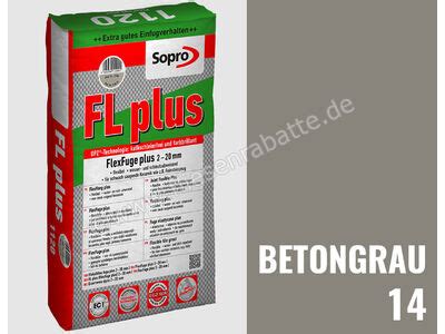 Sopro Bauchemie FL plus Fugenmörtel Betongrau 14 6SF5601415 1121 15