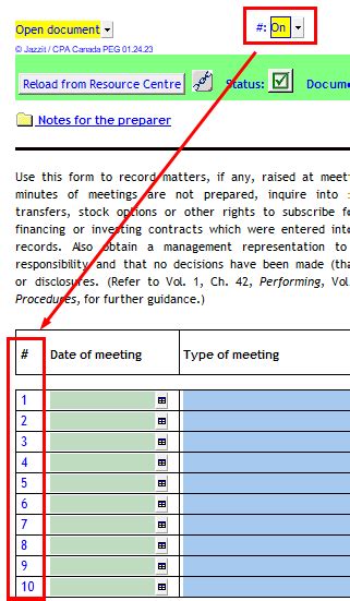 Worksheet Minutes Of Governance Meetings