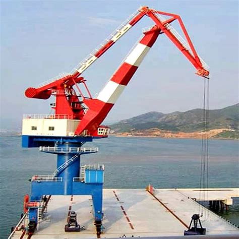 China Four Link Level Luffing Mobile Harbor Crane Manufacturers