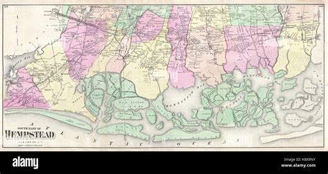 1873 Beers Map Of South Hempstead Long Island New York Geographicus