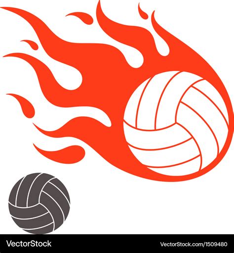 Volleyball Royalty Free Vector Image Vectorstock