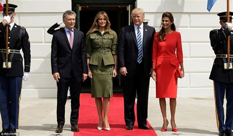 Melania Trump Wears Edgy Military Inspired Suit Daily Mail Online