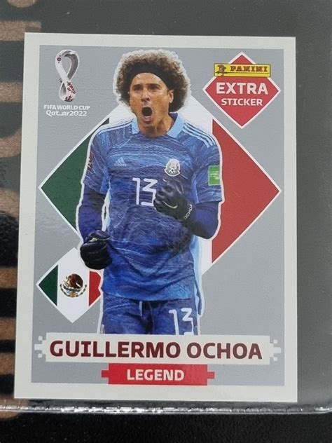 Figurinha Copa Original Panini Guillermo Ochoa Prata Legend Roupa