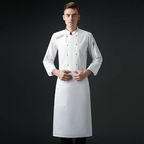 Chinese restaurant chef jacket work uniform long sleeve Factory Wholesale