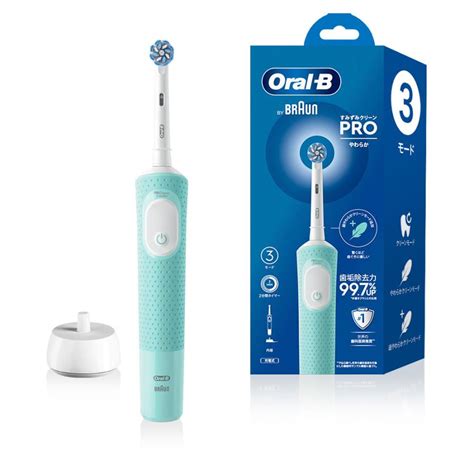 ブラウン 電動歯ブラシ ミントグリーン Braun Oral B オーラルb すみずみクリーンpro やわらか D1034133gn 返品