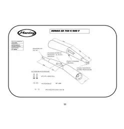 Échappement Sport Marving H 2001 BC Honda CB 750 F F II 1980 1982