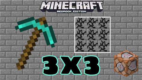 TUTO Une Pioche Qui Mine En 3x3 Fr Minecraft Bedrock Edition