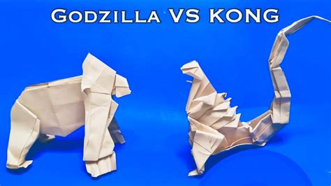 How To Make Origami Godzilla Vs Kong New Version Youtube