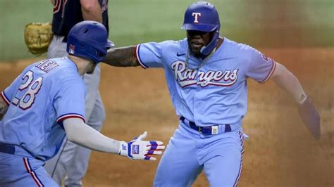 Rangers Score Runs In The Th Inning To Beat Guardians And