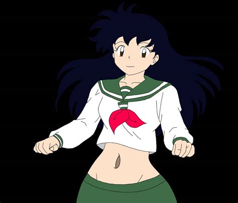 Kagome Higurashi S Cute Adorable Belly Button By Jokingbrianx On Deviantart