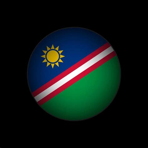 Country Namibia Namibia Flag Vector Illustration 7496914 Vector Art