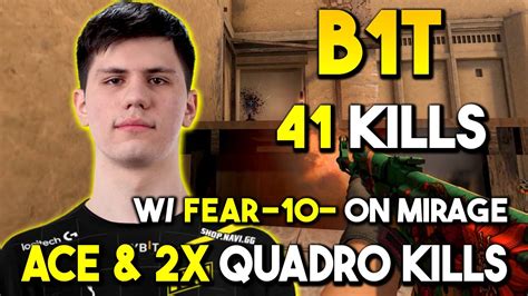 ACE 2x Quadro Kills By B1t 41Kills W Fear 10 On Mirage FACEIT