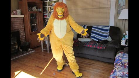 Disneys The Lion King Adult Simba Costume Finished Youtube