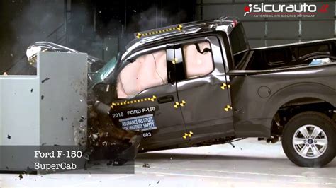 Ford F 150 Iihs Small Overlap Crash Test Youtube