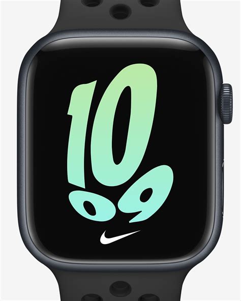 Apple Watch Series 7 (GPS) With Nike Sport Band 45mm Midnight Aluminium ...