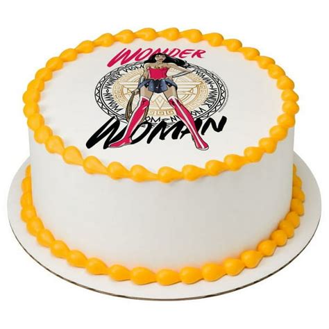 Wonder Woman Edible Image Cake Topper 8 Round