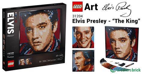 LEGO Art Mosaic 31204 Elvis Presley The King TBB Cover The