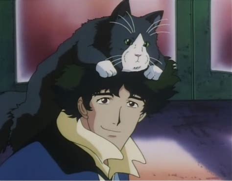 Lest We Forget Spike Spiegel With A Cat On His Head Cowboy Bebop