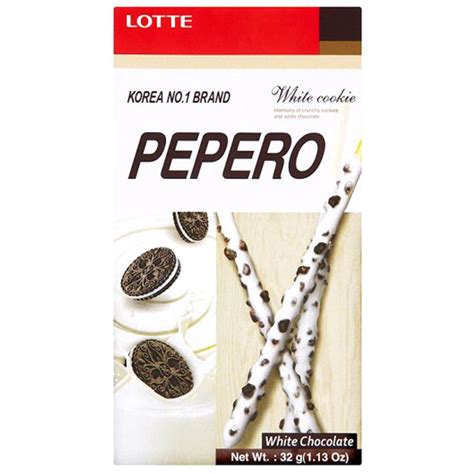 Pepero Biscoito Palito Chocolate Branco White Cookie G Shopee Brasil