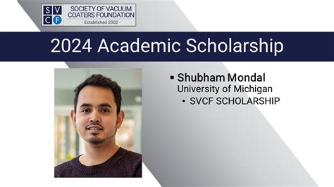 2024 Svc Foundation Scholarship Awarded To Shubham Mondal Svc Foundation