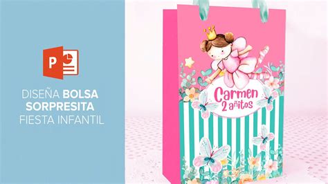 Diseña BOLSITA SORPRESITA CUMPLEAÑO INFANTIL temática HADAS con