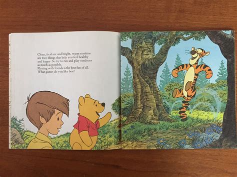 Walt Disneys Happy Healthy Pooh Book 1977 Golden Etsy