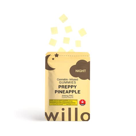 Willo Preppy Pineapple Night Gummies Mg Thc Get Green Delivery