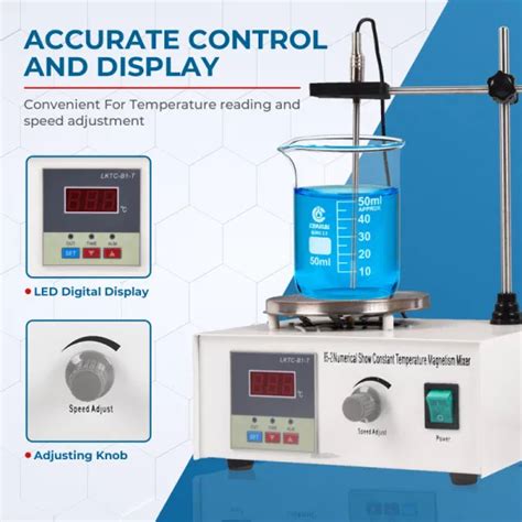 Dropship Adjustable Speed Magnetic Stirrer Rpm V Magnetic Stirrer Hot Plate Mixer Ml