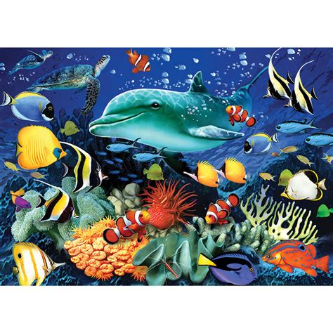 Otter House Coral Reef 1000 Piece Jigsaw Puzzle Only 14 99