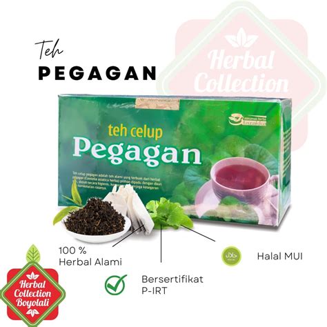 Jual Teh Herbal Celup Daun Pegagan Tazakka Kering Bubuk Original Isi