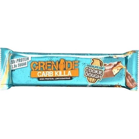 Grenade Carb Killa Choc Chip Cookie Dough Protein Bar G Compare