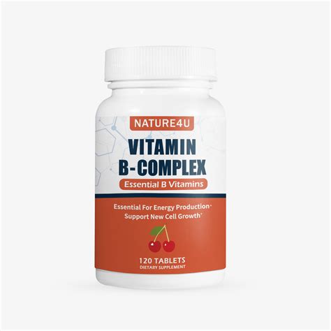 Vitamin B Complex All B Vitamins 120 Tablets Dietary Supplements