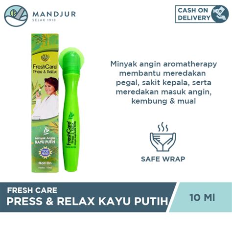 Freshcare Press Relax Minyak Kayu Putih Minyak Angin In Roll On