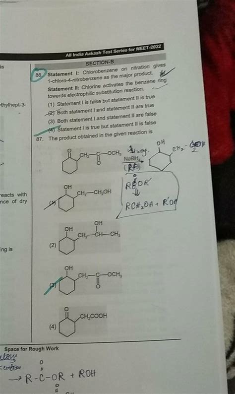 The Product Obtained In The Given Reaction Is Filo