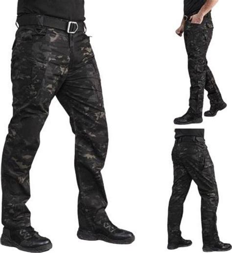 Tactische Cargo Broek Mannen Militaire Zwarte Python Camouflage Broek