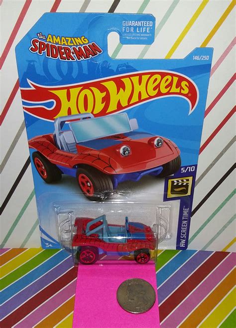 Hot Wheels Amazing Spiderman Spider Mobile Dune Buggy Car Etsy