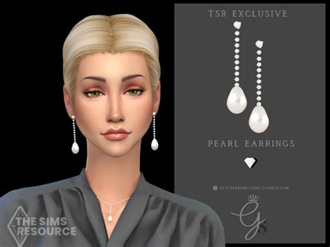 The Sims Resource Pearl Earring