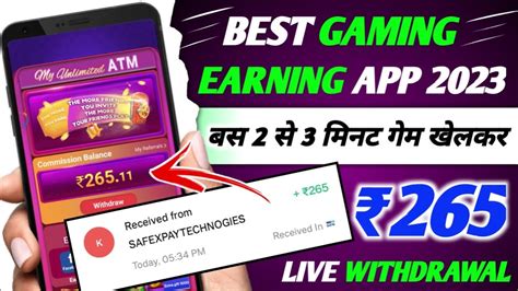 EARN DAILY 265 FREE BEST GAMING EARNING APP TODAY 2023 GAME