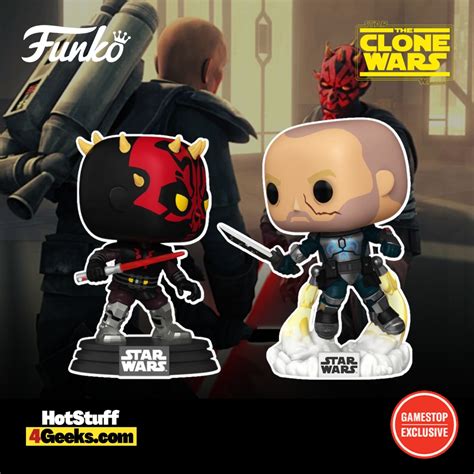 2023 NEW Clone Wars Darth Maul Vs Pre Vizsla 2 Pack Funko Pops