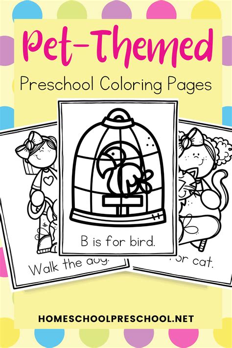 Pet Activity Coloring Page