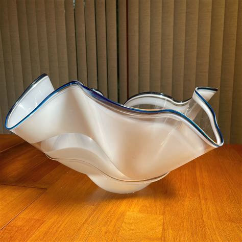 Chihuly Style Art Glass Bowl