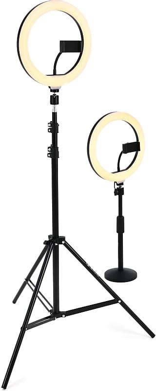 Gator Frameworks 2 Pack 10 Inch Ring Light Set With Desk And Reverb