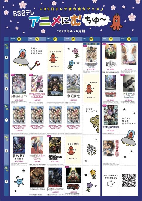 日本のアニメ総合データベース「アニメ大全」 ｜ Bs日テレで夜な夜なアニメ 2023年4月期も注目作が目白押し！