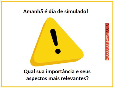 Importância do simulado para prova da OAB Blog Exame de Ordem