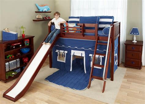 Chads Fun Twin Clubhouse Loft Bed Kids Bed With Slide Bed With