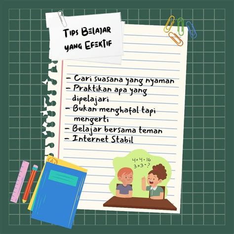 Tips Belajar Yang Efektif Di Tips Mengajar Belajar Panduan Belajar