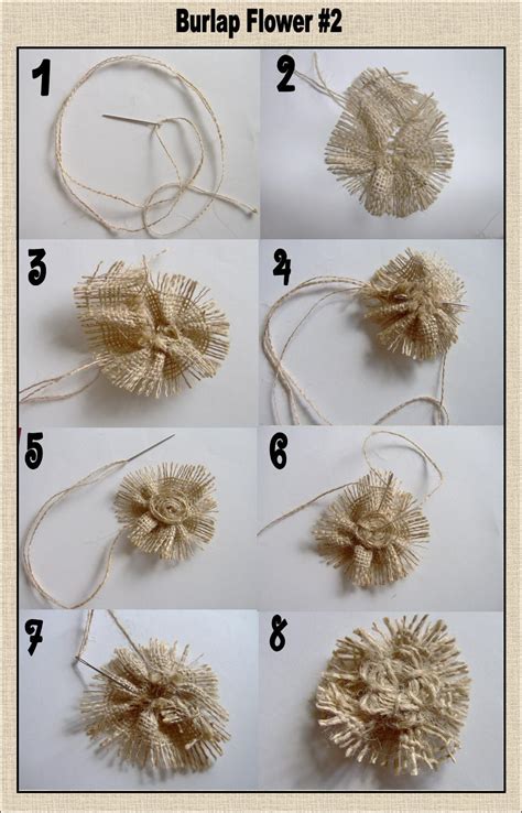 Todays Fabulous Finds 3 Burlap Flower Tutorials