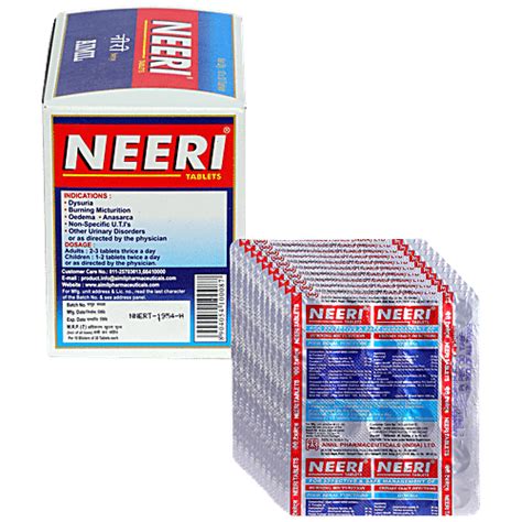 Buy Aimil Neeri Tablets Burning Micturition Ayurvedic Formula For Urinary Tract Infections